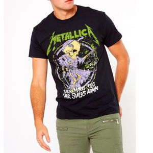 Metallica Their Money Tips Her Scalest metal rock Official  T-Shirt L NWT